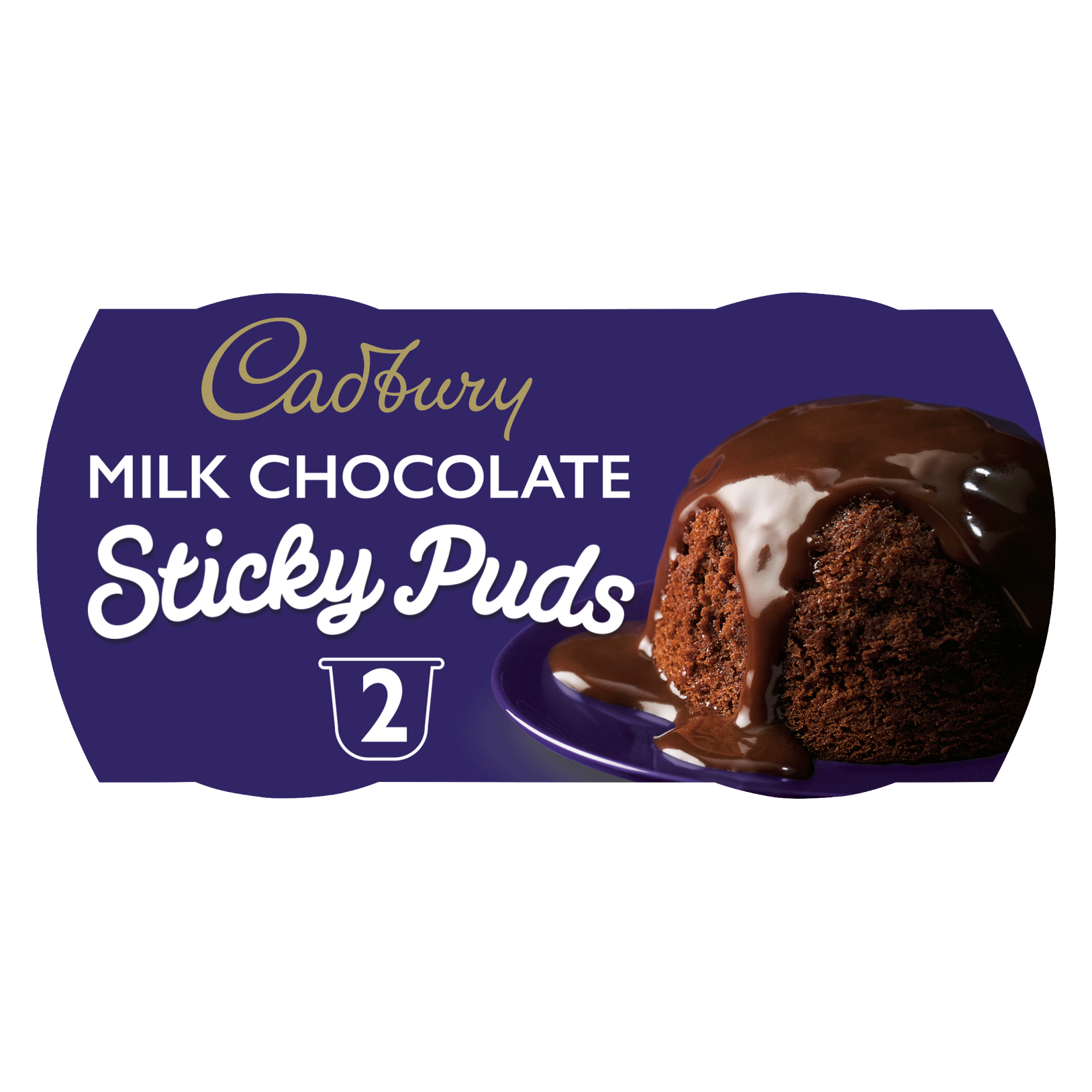 Cadbury Milk Chocolate Sticky Puddings, 2 x 95g