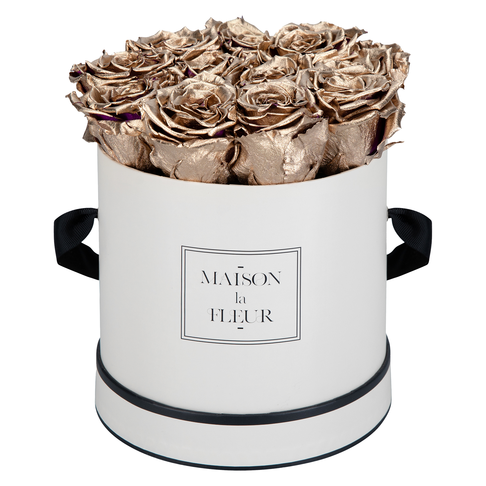 Maison La Fleur Round Classic Gold Roses 8-9ct