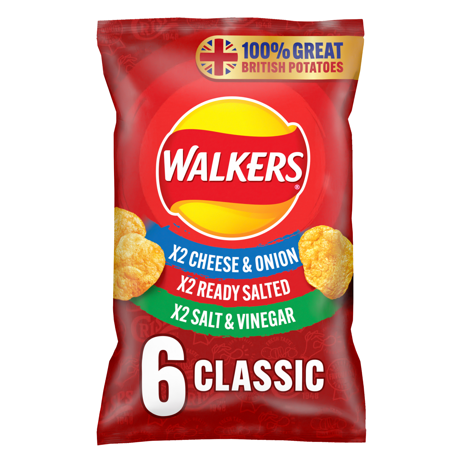 Walkers Classic Variety, 6 x 25g