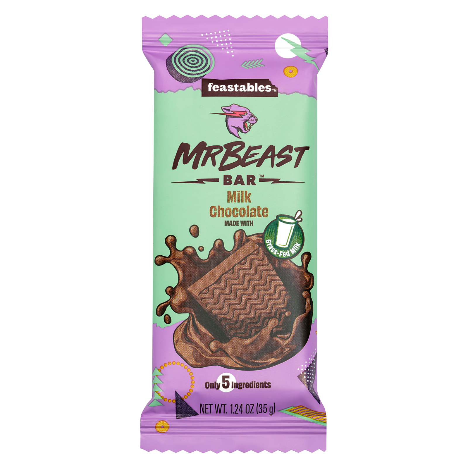 Feastables MrBeast Milk Chocolate Bar 1.23oz
