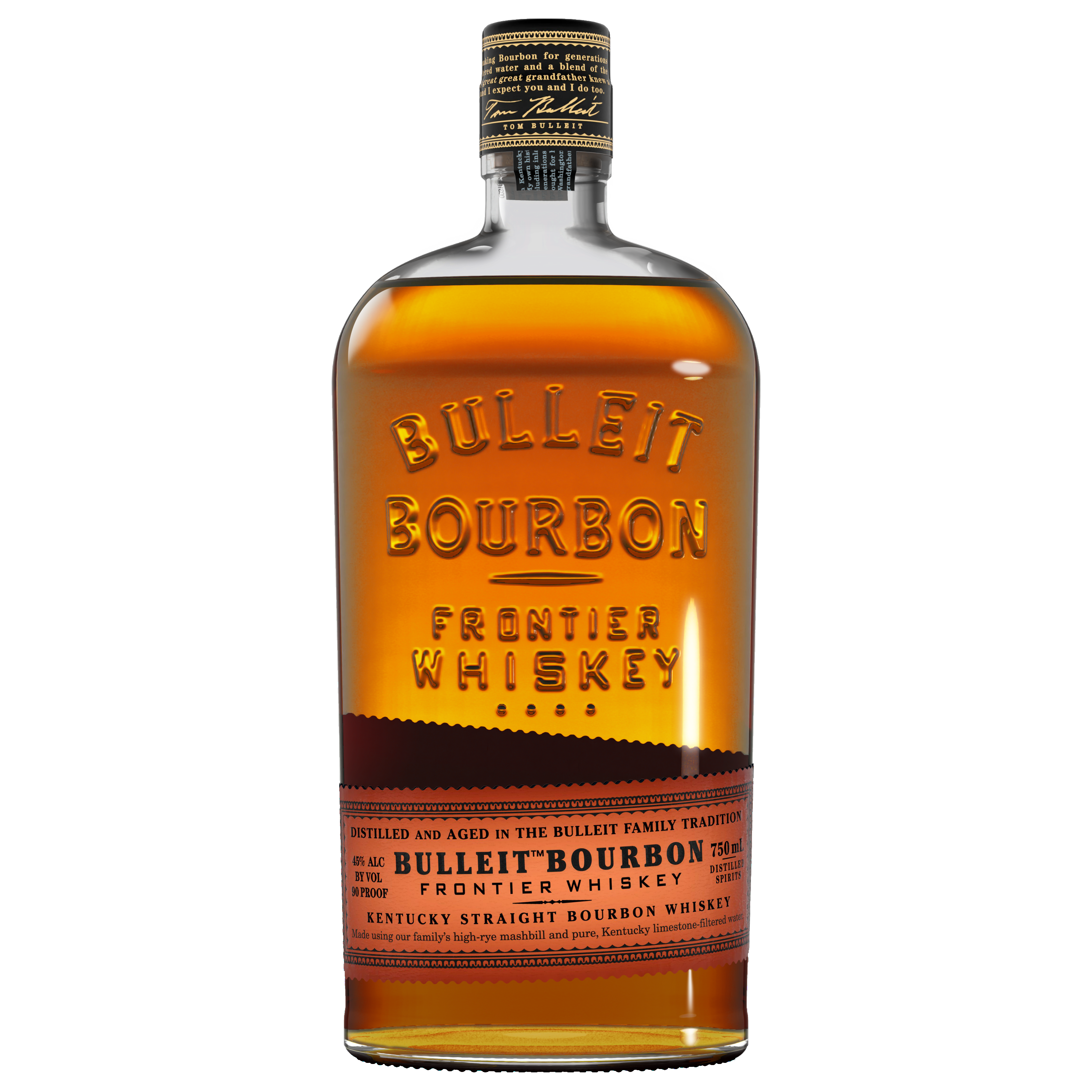 Bulleit Bourbon Whiskey 750ml (90 Proof)