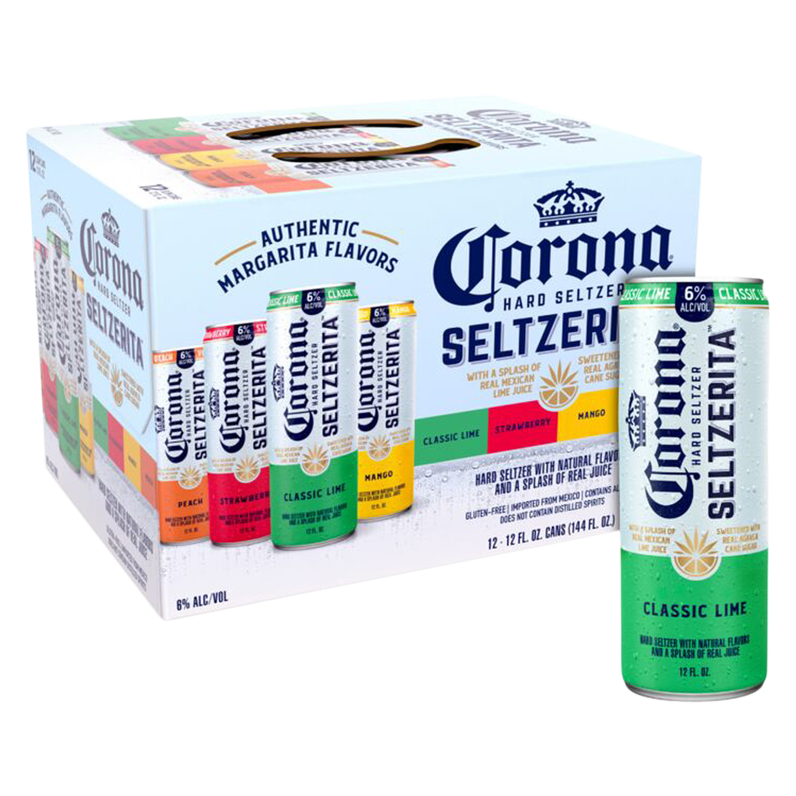 Corona Hard Seltzer Seltzerita Variety Pack 12pk 12oz Can 6.0% ABV