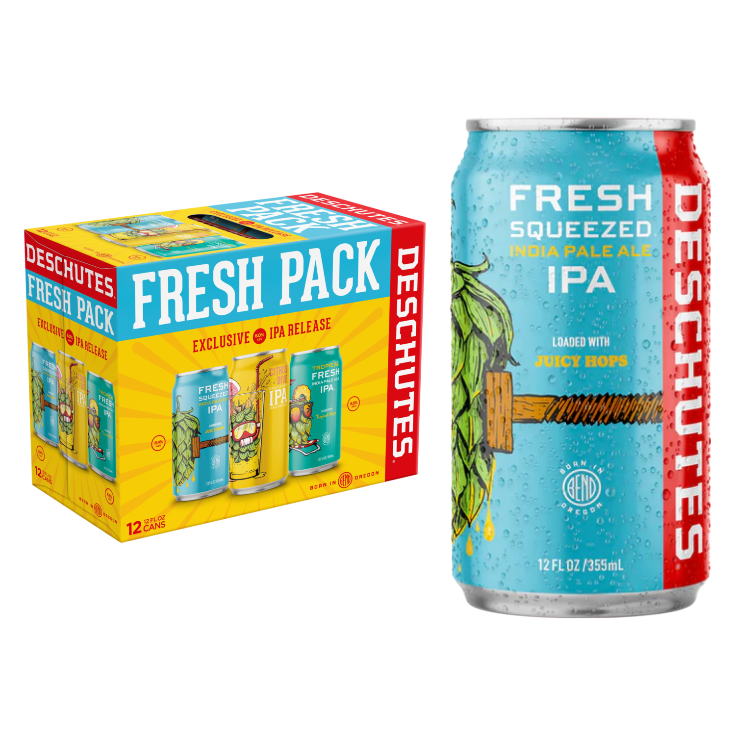 Deschutes Fresh Pack Variety 12pk 12oz Can