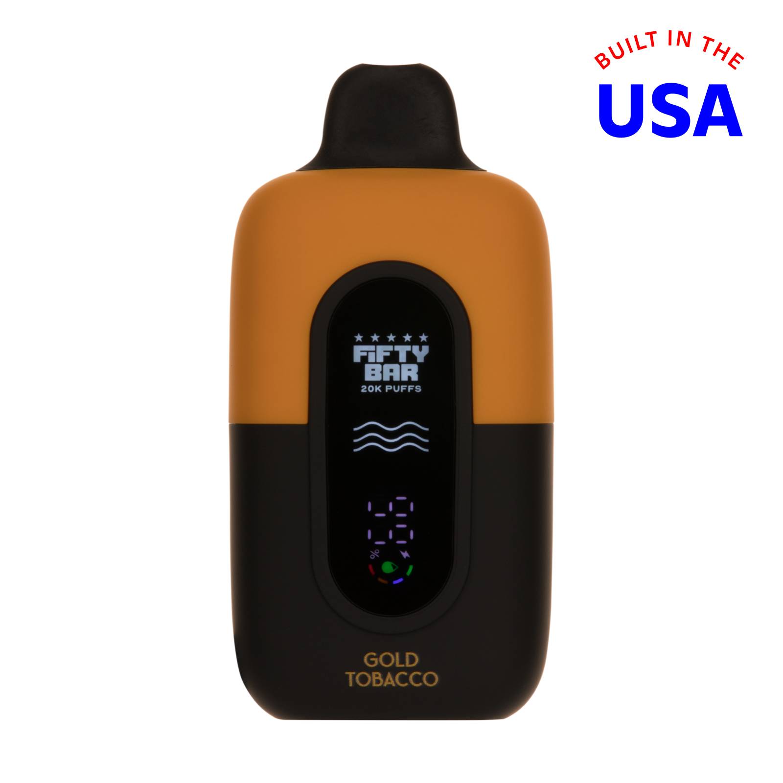 Gold Tobacco Fifty Bar 20K Disposable Vape 20,000 Puffs
