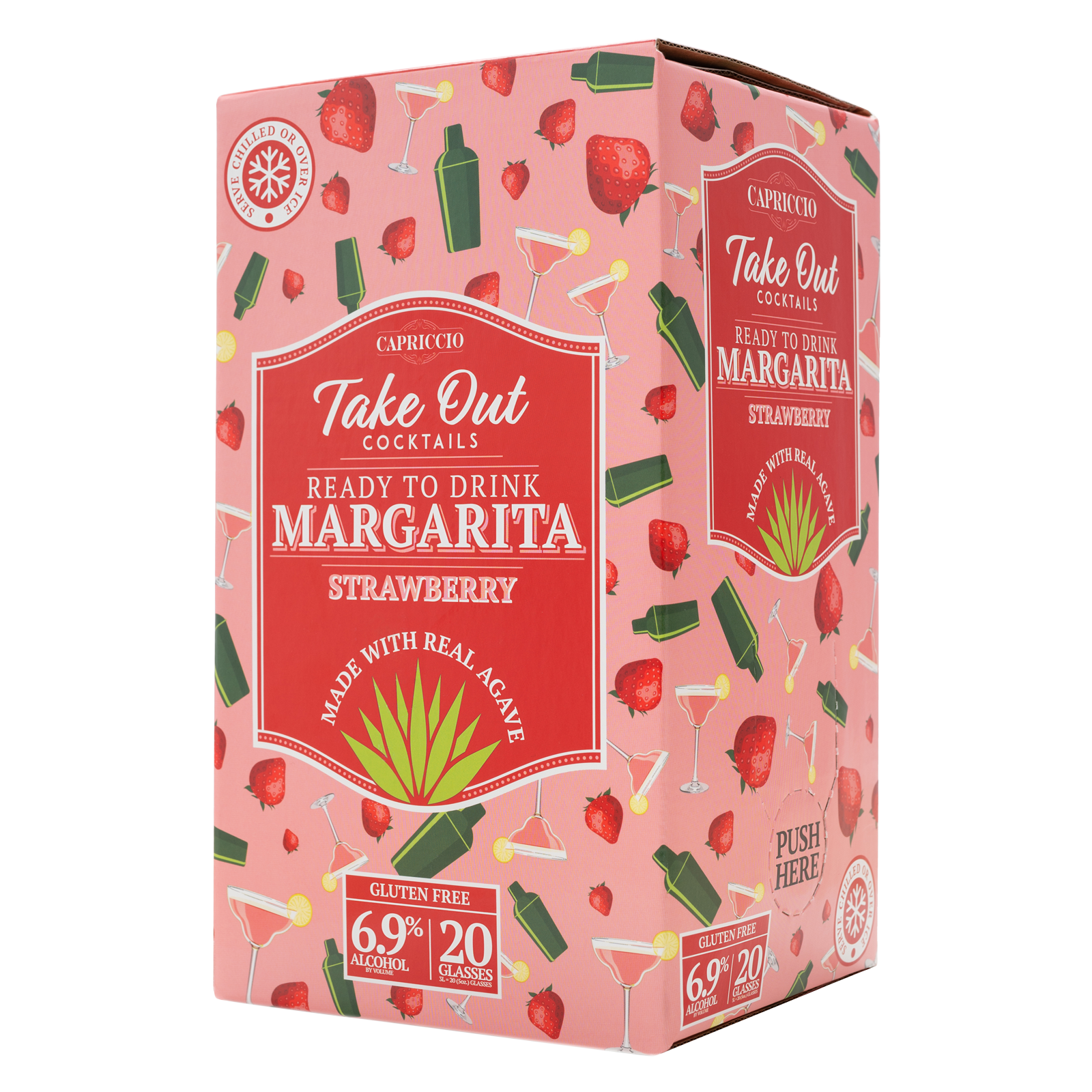 Capriccio Strawberry Margarita 3L Box 6.9% ABV