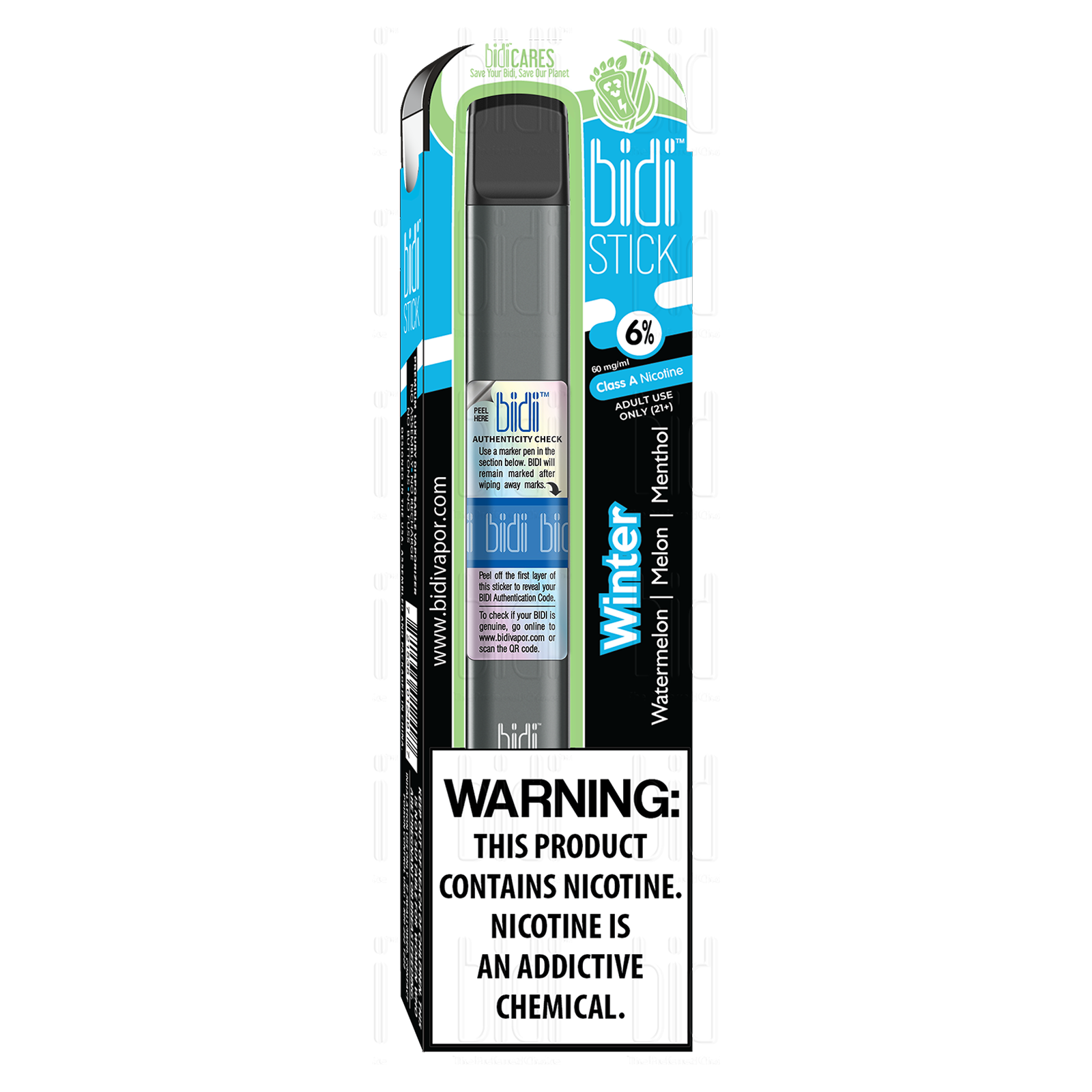 Bidi Stick Winter Disposable Vape 6% Nicotine 1ct
