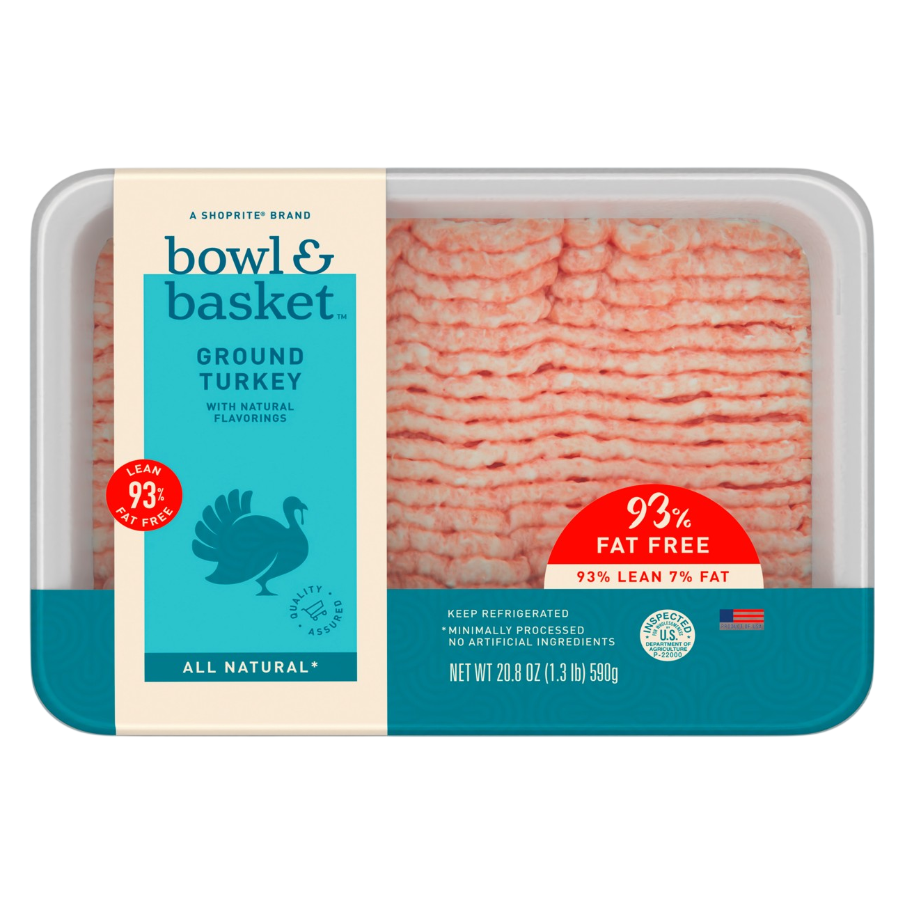 Ground Turkey 93% Lean - 20.8oz