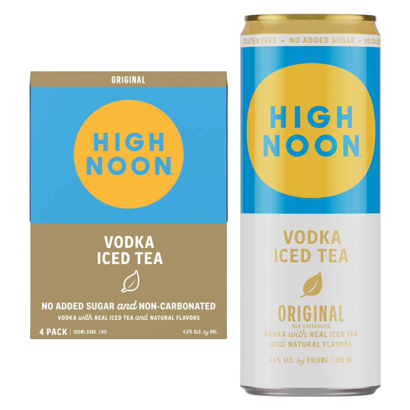 High Noon Vodka Iced Tea Original 4pk 12oz Can 4.5% ABV