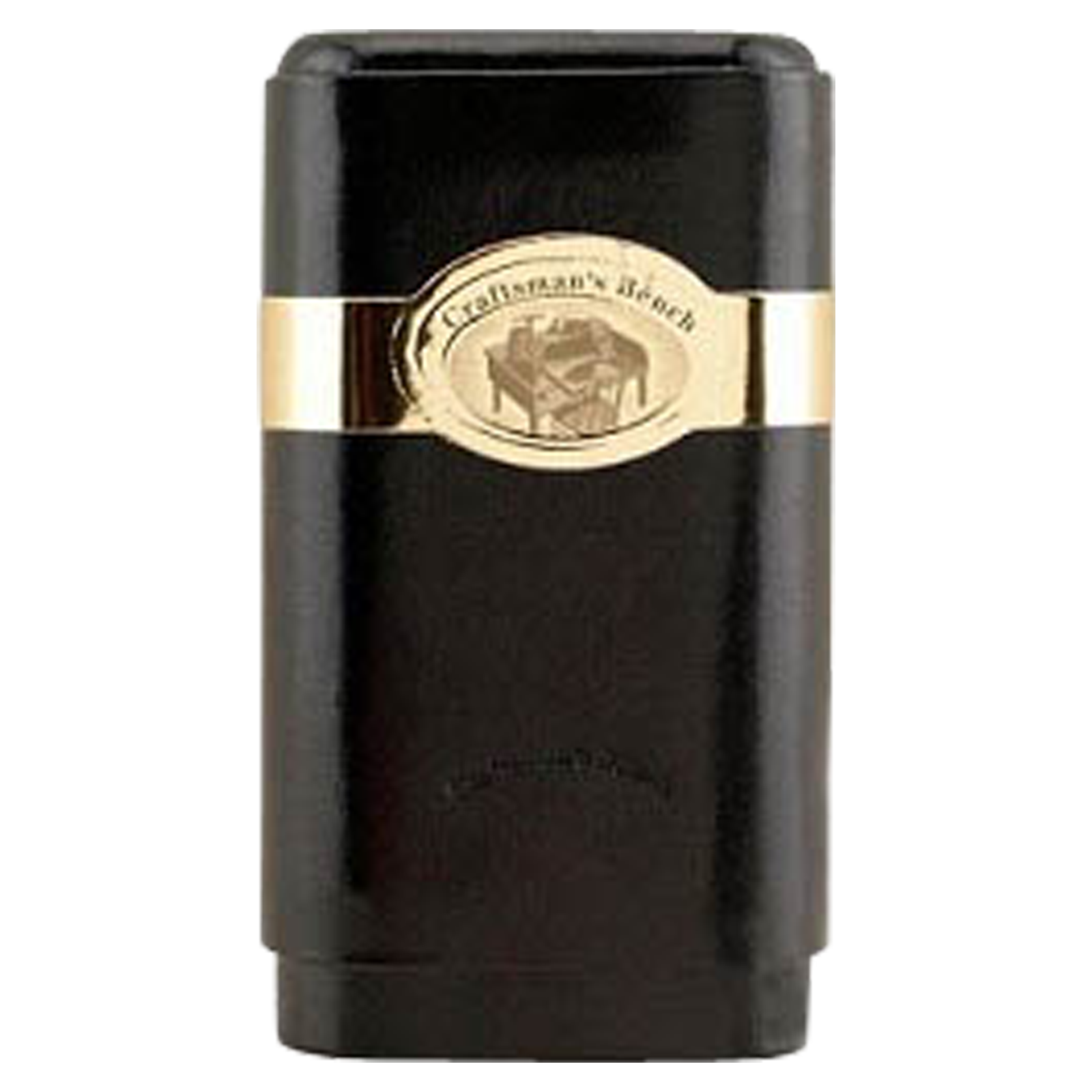 Craftsman's Robusto 3 Cigar Leather Case-Black