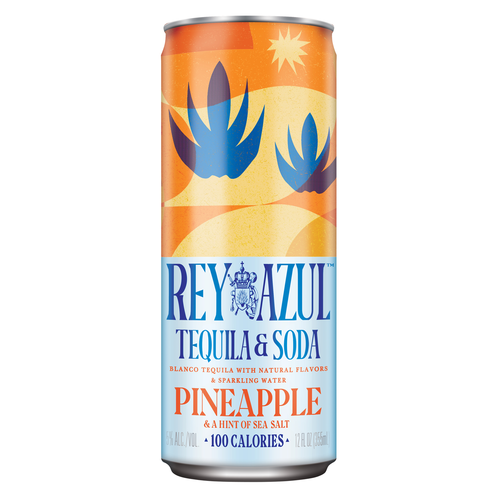 Rey Azul Pineapple with a hint of Sea Salt 12oz Can 5% ABV