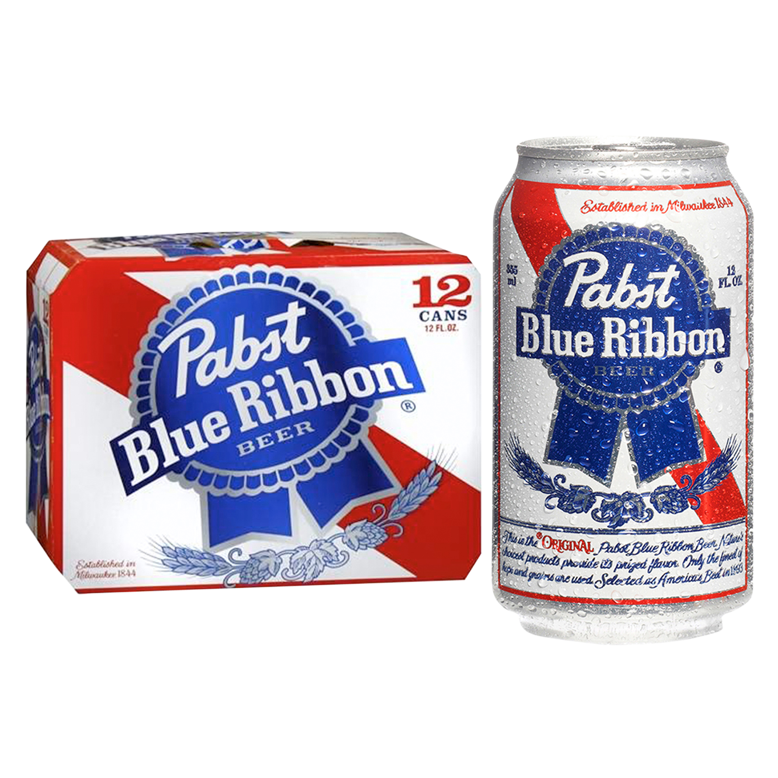 Pabst Blue Ribbon 12pk 12oz Can 4.6% ABV